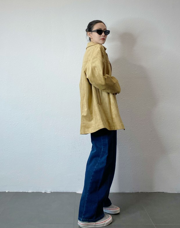 Carmel Suede Touch Safari Jacket #241225